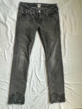 True Religion Women’s Washed Gray Skinny Jeans